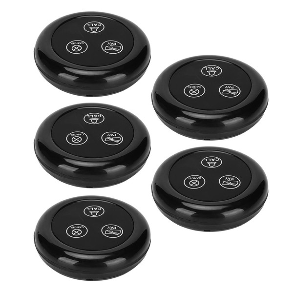 Gemer Botón de Llamada Inalámbrico, 433MHZ 5 Uds Botón de