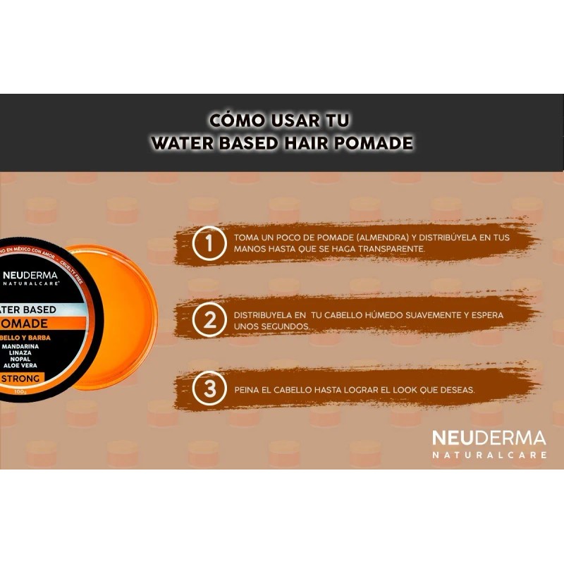 Kit Pomada Para Peinar Fijación Fuerte Sandia 3 Pzs (rosa)