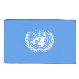 AZ FLAG - Flagge Vereinte Nationen Uno - 150x90 cm - United Nations Fahne 100% Polyester mit Messing-Ösen - 110g