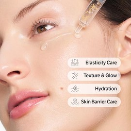 SUNGBOON EDITOR Glow - Ampolla intensiva de péptidos de seda, suero de péptidos de cobre para la cara con colágeno y péptidos múltiples, suero facial 