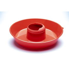 Jokari Less Mess Drip Free Chips and Dip 14 Inch Serving Bowl. Rimmed Platter to Scrape Extra Dip, Sauce, Queso, Salsa Guac or Dressing Off Chips, Fruit, Veggies, Soft or Hard Pretzels, Wings and More