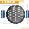 Partuto 2 Pcs 6" Universal Speaker Cover Mesh Subwoofer Grill