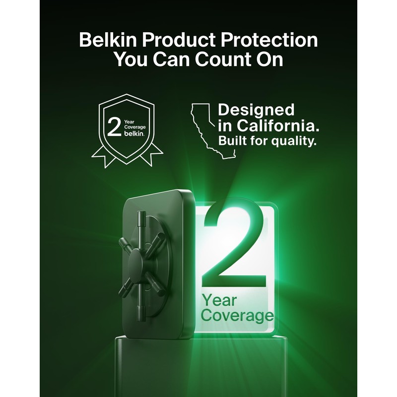 Belkin Surge Protector Power Strip - 6 AC Multiple Outlets