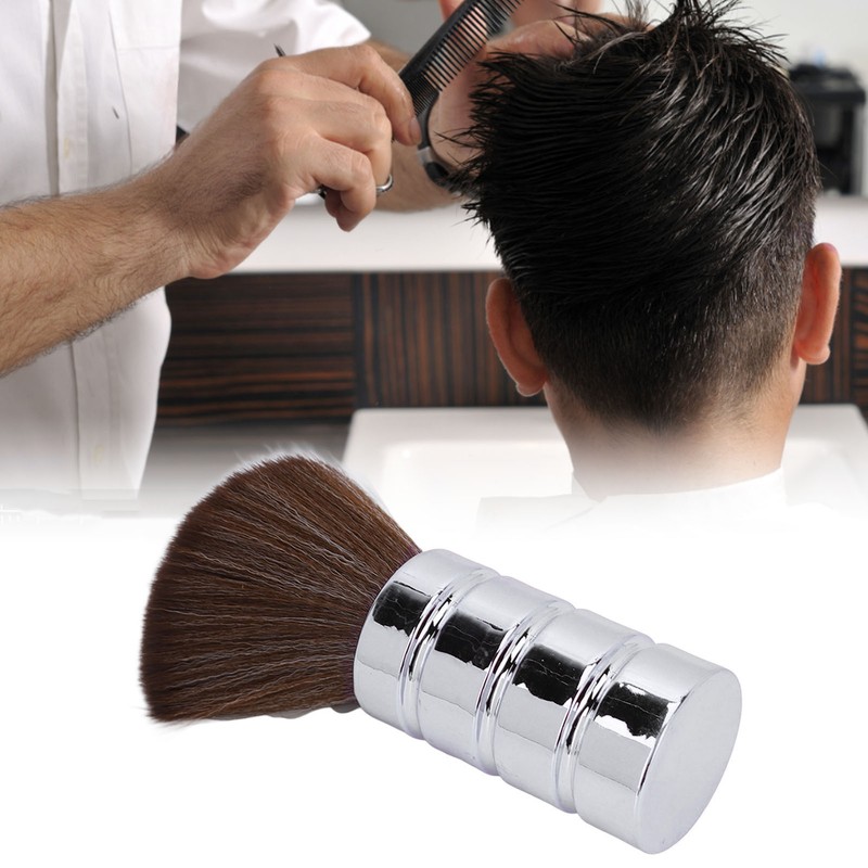 Barber Neck Duster Brush Soft Gentle Electroplating Process Professional Neck