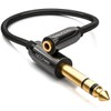 deleyCON 0.2 m Stereo Audio Jack Adapter Cable - 6.3