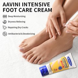 Aavini Intensive Foot Care Cream Repair dry cracks antibacterial and deodorizing Callus Remover and Soften All Skin Types Hydrating foot lotion - Specification: 1 pc (Tasting size)