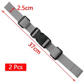 Bamyli 2 Pcs Backpack Chest Strap,Adjustable Backpack Sternum Strap Heavy Duty Chest Belt Harness with Quick Release Buckle for for Kids and Adults Outdoor Hiking,Jogging,Biking(Gray)