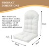BCKNT Adirondack Chair Cushion, 48x20x5 Inches, Enlarged Thickened Rocking Chair