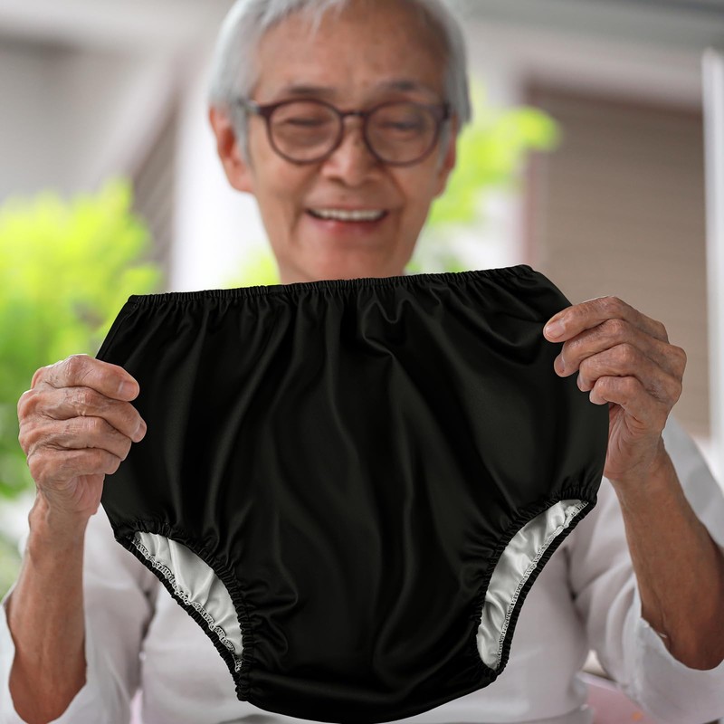 Panitay 8 Pcs Adult Diaper Cover Incontinence Leakproof Plastic Pants