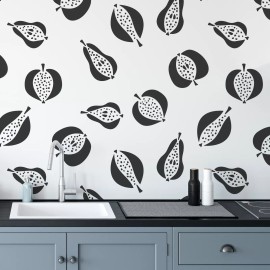 Stencil Revolution Fruit Pattern Wall Stencil - Durable & Reusable Mylar Stencils