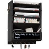 Rustic wall mail organizer,Key and Mail File Holder for Wall