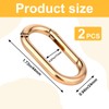 2 Pcs Gold Carabiner Key Clips,Heavy Duty Spring O Ring