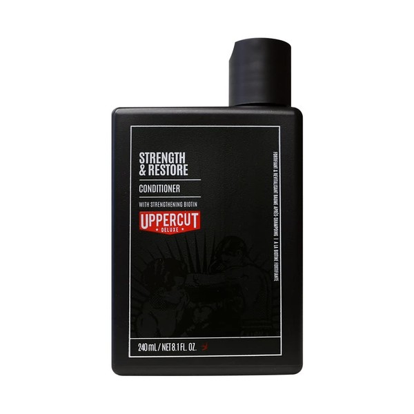 UPPERCUT DELUXE Strength and Restore Conditioner Designed For All Hair Types & Infused with Biotin & Caffeine to Promote Healthy Growth - 8 fl. oz. / 240ml