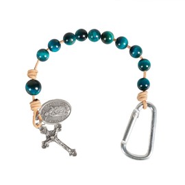 Stella Maris Brave Beads Tenner Rosary – Catholic Ocean Blue Pocket Rosary