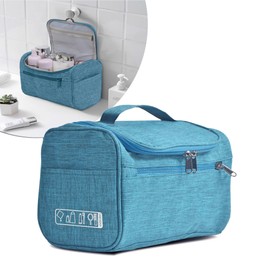Hanging Cosmetic Bag Kinston, Blue - Petrol Blue, Vanity