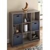 ClosetMaid 4590 Decorative Open Back 9-Cube Storage Organizer, Graphite Gray