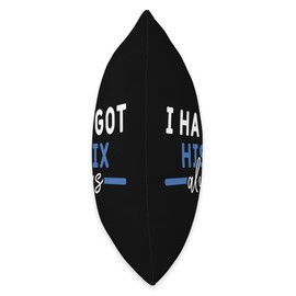 Got His Six - Funny Police Force Line Wife Gift I Have Got His Six-Funny Police Force Wife Loving Partner Throw Pillow, 16x16, Multicolor