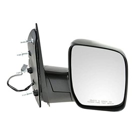 TRQ Right Mirror Power without Spotter Mirror Passenger Side Compatible with 2009-2013 Ford E-150 E-250 E-350 Super Duty E-450 Super Duty FO1321338