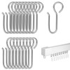 60 pieces curtain hooks, curtain hooks, S hooks, curtain hooks