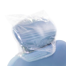 JMU 250pcs Dental Headrest Covers, 10"x11" Disposable Clear Plastic Headrest Sleeves Protector