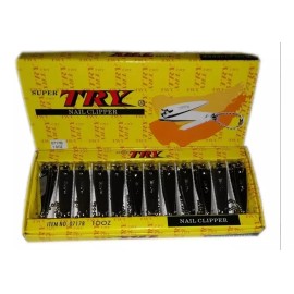 TRY Cortauñas Liso Chico Marca Super Try 12 Piezas