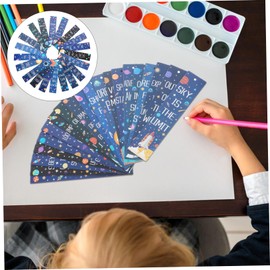 jojofuny 20pcs Space Themed Bookmarks Set for Portable Cartoon Page Markers with Unique Designs for Reading School Supplies Space Party Decorations