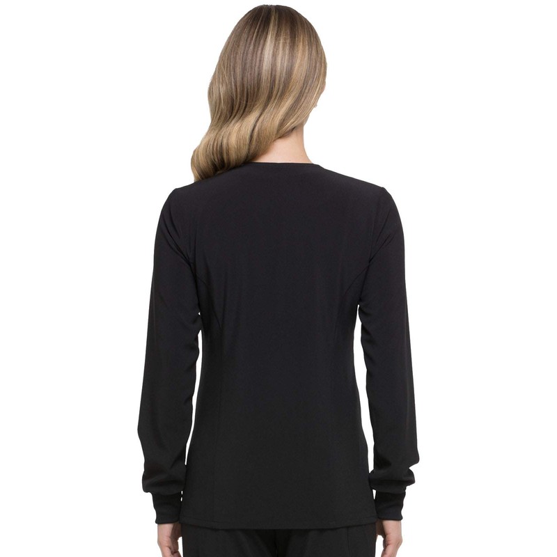 Dickies EDS Essentials Women's Snap Front Warm-Up Solid Scrub Jacket