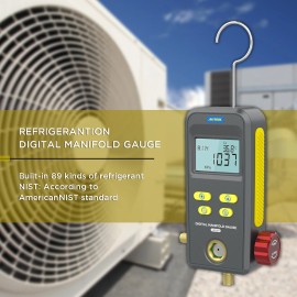 AUTOOL Digital Refrigeration AC A/C Manifold Gauge HVAC Air Conditioner Diagnostic Tool
