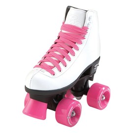 Riedell RW Wave Roller Skate - Kids Quad Roller Skates for Indoor/Outdoor | White | Size 12 Youth