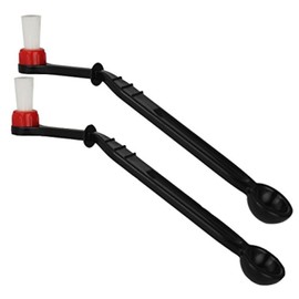 Number-One Coffee Machine Brush Cleaner Nylon Espresso Machine Brush Coffee Cleaning Tool with Spoon (Pack of 2)