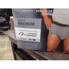 Depend Real Fit Underwear for Men - Maximum Absorbency 12 Count Large / XL