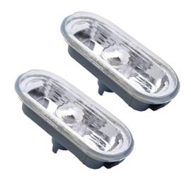 MKAREPART Side Marker Indicator Repeater Light Lamp Lens Clear Compatible with Golf 4 1997-2006, Polo 3 4 1994-2005, Pas-sat B5 2000-2005, S. AROSA 1997-2004 1J0949117 (1)