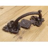 2 LARGE HANDLES RUSTIC CAST IRON BARN DOOR HANDLES SHED