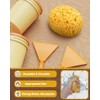 Knockdown Texture Sponges 4Pcs, Sponge for Patch/Repair Ceiling Drywall Wall,