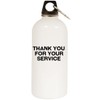 Los Drinkware Hermanos Thank You for Your Service - White