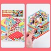 4 Sets DIY 3D Fun Mini Animal House Clamshell Sticker