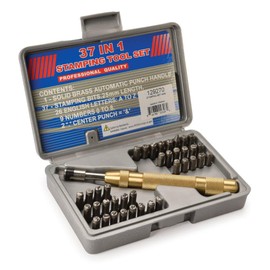 Woodriver Spring Loaded Letter And Number Punch Set