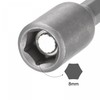 sourcing map Quick-Change Nut Driver Bit, 1/4" Hex Shank 8mm