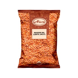 Aiva Masoor Dal (Red Split Lentils) No Husk 4 LB Bulk | Premium Quality for Soups, Stews, and Indian Cooking