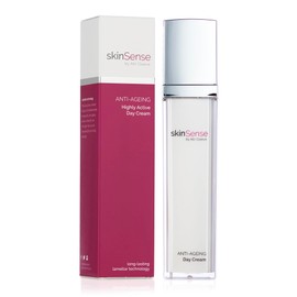 SkinSense Anti-Ageing Highly Active Day Cream 50ml, Anti Wrinkle Day Cream, Face Brightening Serum, Best Day Cream for Mature Skin, Anti-Ageing Moisturiser for Women