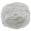 Vinani 2RKT Endless Chain Ring Shiny White 925 Sterling Silver