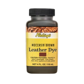Fiebing's Leather Dye - Alcohol Based Permanent Leather Dye - 4 oz - Moccasin Brown