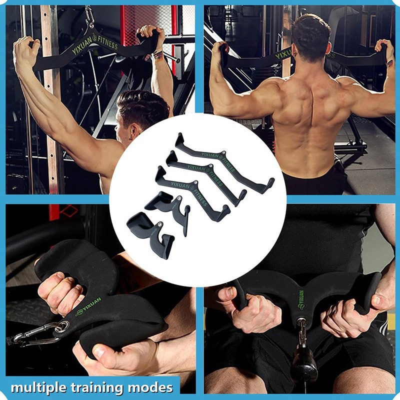 YIXUAN FITNESS Wide Grip Lat Pulldown Attachments V Bar, Close