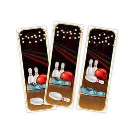 Party Bag Children's Birthday 12 Bookmarks Bowling Bowling Bowling Party Girls Party Gifts for Boys Birthday Girls Birthday