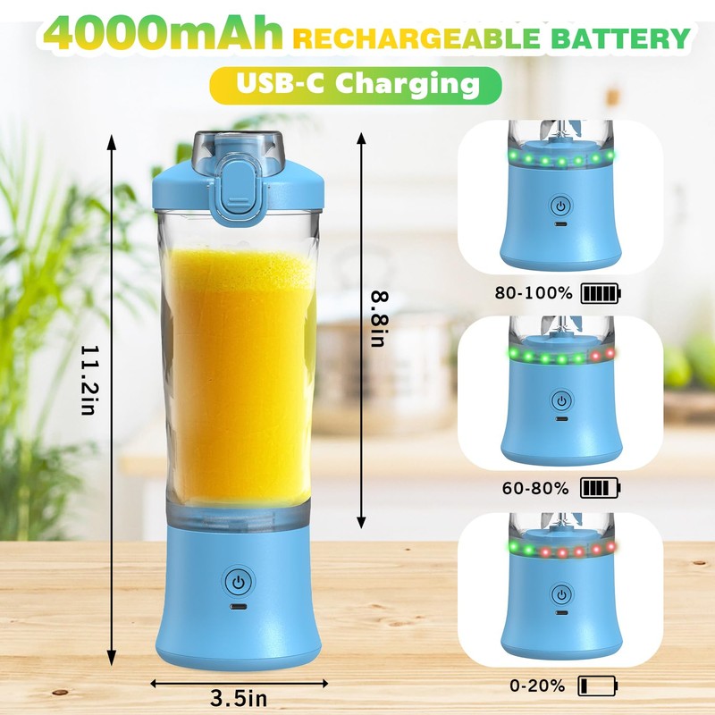 Portable Blender Personal Juicer for Shakes and Smoothies - 20