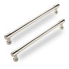CABDM 6 Pack Polished Nickel Cabinet Pulls,8 Inch(203mm) Hole Centers