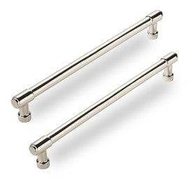 CABDM 6 Pack Polished Nickel Cabinet Pulls,8 Inch(203mm) Hole Centers Cabinet Handles Kitchen Hardware for Cabinets and Drawer