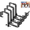 LAWYAMAI 4 Pack Window Box Brackets, Adjustable Planter Box Brackets,