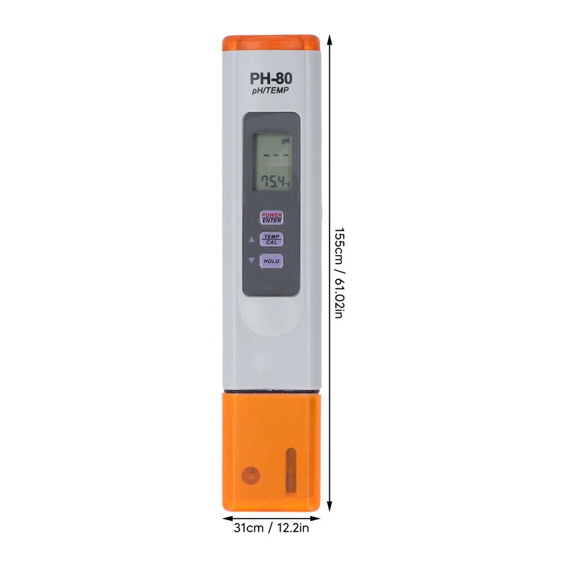 Water Quality Tester 2 in 1 PH Temperature Meter Auto
