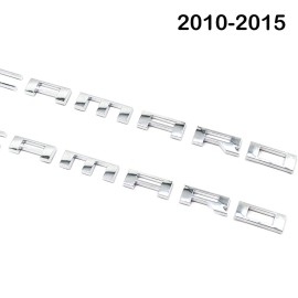 Unbranded 2pcs For CAMARO RS SS ZL1 Z28 Letter Emblem 2010-2015 Fender (Chrome)